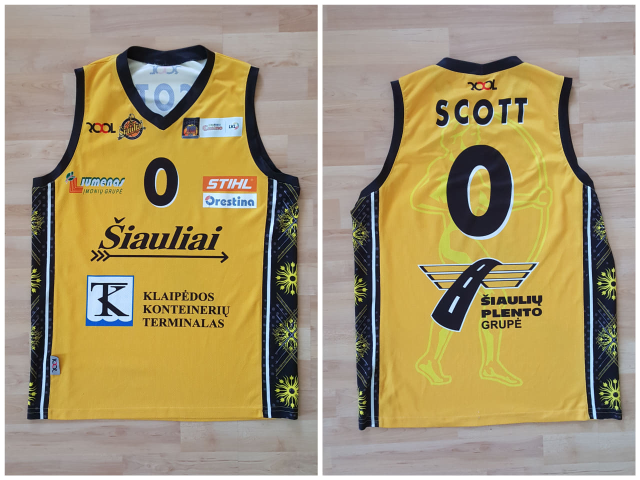 BC Šiauliai. Marškinėliai - Mike Scott (2015-16, LKL)